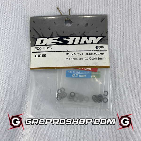 Destiny USA D10100 - M3 Shim Set (0.1/0.2/0.3mm)