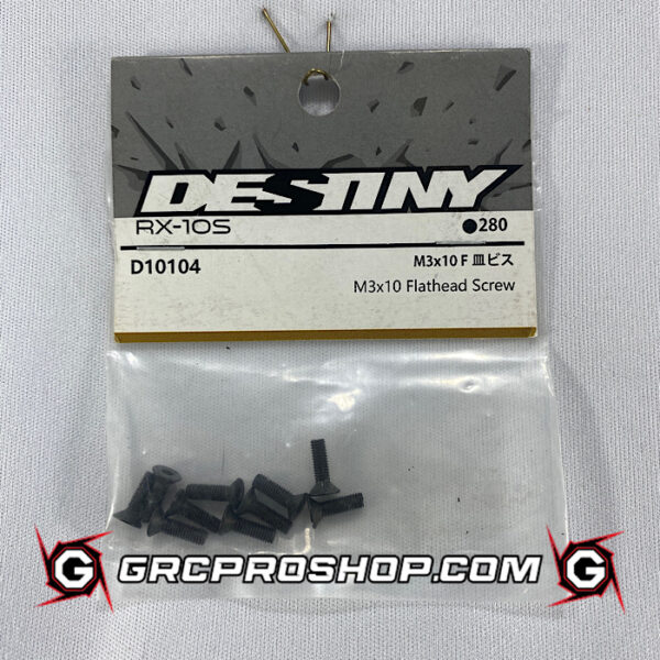 Destiny USA D10104 - M3x10 Flathead Screw