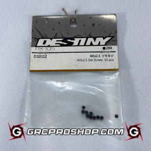 Destiny USA D10112 - M3x2.5 Set Screw, 10 pcs