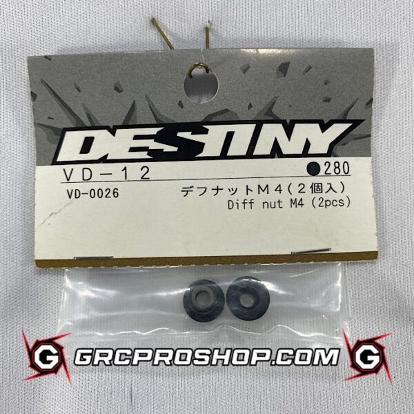 Destiny USA VD0026 - Diff nut M4 (2pcs)