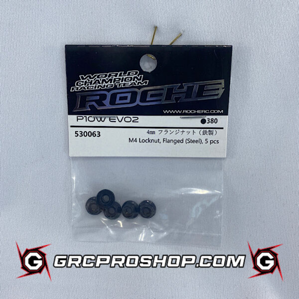 Roche RHE530063 - M4 Locknut, Flanged (Steel), 5 pcs