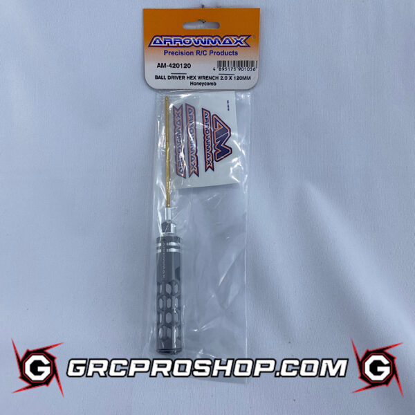 Arrowmax AMX420120 - BALL DRIVER HEX WRENCH 2.0 X 120MM HONEYCOMB