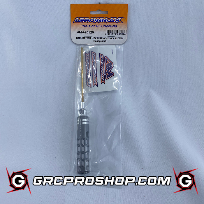 ARROWMAX BALL DRIVER HEX WRENCH 2.0 X 120MM Honeycomb ARROWMAX BALL DRIVER HEX WRENCH 2.0 X 120MM Honeycomb
