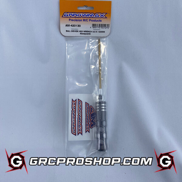 Arrowmax AMX420130 - BALL DRIVER HEX WRENCH 3.0 X 120MM HONEYCOMB