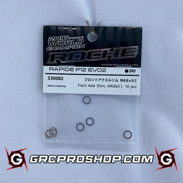 Roche RHE530082 Front Axle Shim, M4.8x0.1, 10 pcs Genesis RC Raceway