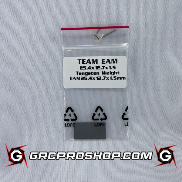 Team EAM - EAM25.4x12.7x1.5mm - Tungsten Weight