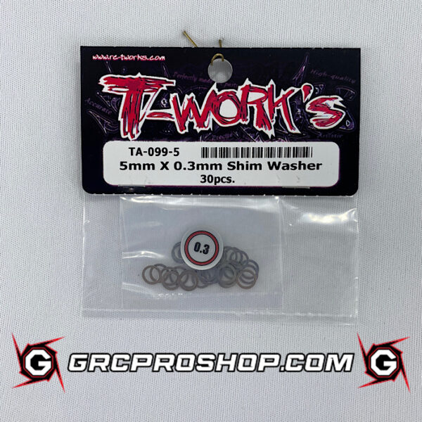 T-Work's TWKTA-099-5?- 5mm X 0.3mm Shim Washer (5.1mm ID x 6.5mmOD 30pcs.)