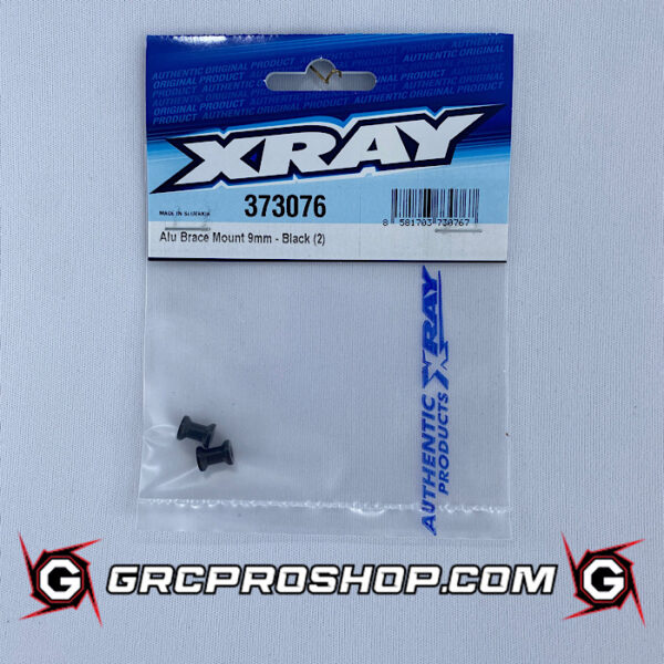 XRAY XRA373076 - ALU REAR BRACE MOUNT 9MM - BLACK (2)