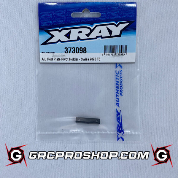 XRAY XRA373098 - ALU POD PLATE PIVOT HOLDER - SWISS 7075 T6