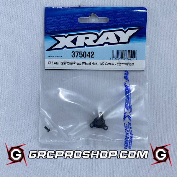 XRAY XRA375042 - X12 ALU REAR ONE-PIECE WHEEL HUB - M2 SCREW - LIGTHWEIGHT