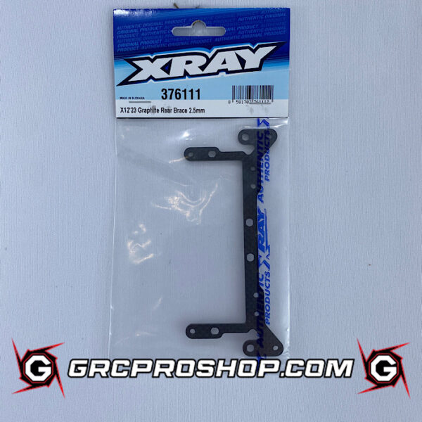 XRAY XRA376111 - X12'23 GRAPHITE REAR BRACE 2.5MM