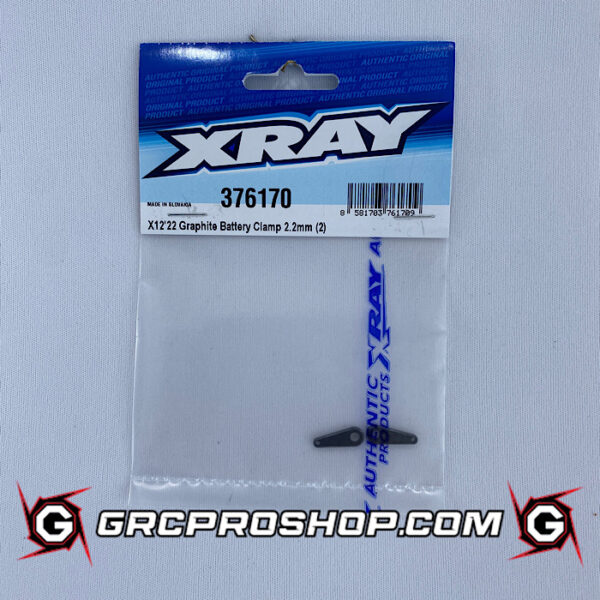 XRAY XRA376170 - GRAPHITE BATTERY CLAMP 2.2MM (2)