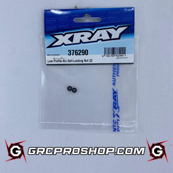 XRAY XRA376290 - LOW PROFILE ALU SELF-LOCKING NUT (2)