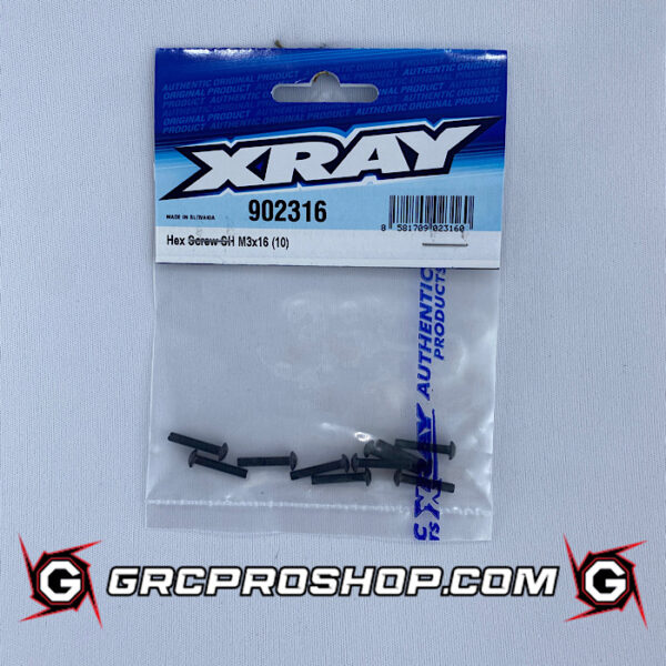 XRAY XRA902316 - HEX SCREW SH M3x16  (10)
