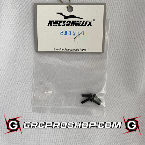 Awesomatix - AWEA700-SB3X10 - M3x10 Button Head Screw x 4