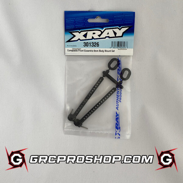 XRAY - XRA301326 - COMPOSITE FRONT ECCENTRIC 6MM BODY MOUNT SET