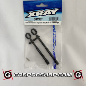XRAY - XRA301337 - COMPOSITE REAR 6MM ADJUSTABLE BODY MOUNT SET +1MM HEIGHT