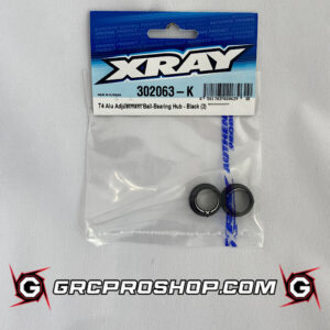 XRAY - XRA302063K - T4 ALU ADJUSTMENT BALL-BEARING HUB - BLACK (2)