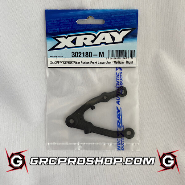 XRAY - XRA302180M - X4 CFF CARBON-FIBER FUSION FRONT LOWER ARM - MEDIUM - RIGHT