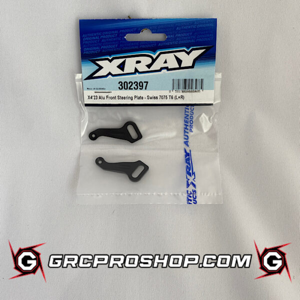 XRAY - XRA302397 - X4'23 ALU FRONT STEERING PLATE - SWISS 7075 T6 (L+R)
