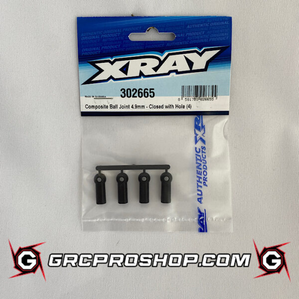 XRAY - XRA302665 - COMPOSITE BALL JOINT 4.9MM - CLOSED WITH HOLE (4)