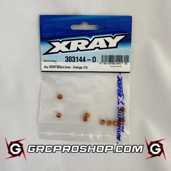 XRAY - XRA303144O - ALU SHIM 3x5x4.0MM - ORANGE (10)