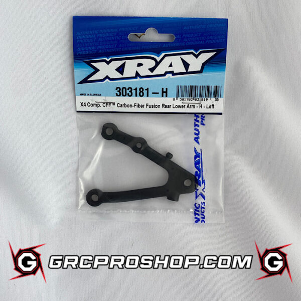 XRAY - XRA303181H - X4 CFF CARBON-FIBER FUSION REAR LOWER ARM - HARD - LEFT