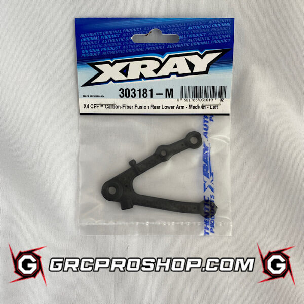XRAY - XRA303181M - X4 CFF CARBON-FIBER FUSION REAR LOWER ARM - MEDIUM - LEFT