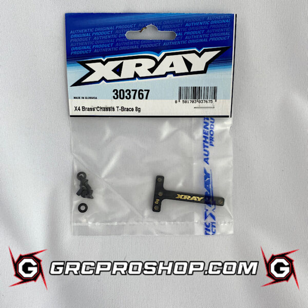 XRAY - XRA303767 - X4 BRASS CHASSIS T-BRACE 8g