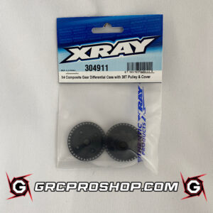 XRAY - XRA304911 - X4 COMPOSITE GEAR DIFF. CASE WITH 38T PULLEY & COVER