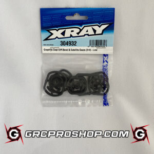 XRAY - XRA304932 - GRAPHITE GEAR DIFF BEVEL & SATELLITE GEARS (2+4) - LOW