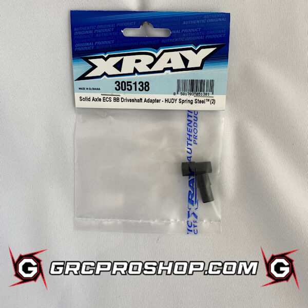 XRAY - XRA305138 - SOLID AXLE ECS BB DRIVESHAFT ADAPTER - HUDY SPRING STEEL (2)