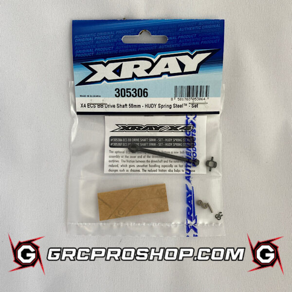 XRAY - XRA305306 - X4 ECS BB DRIVE SHAFT 58MM - HUDY SPRING STEEL - SET