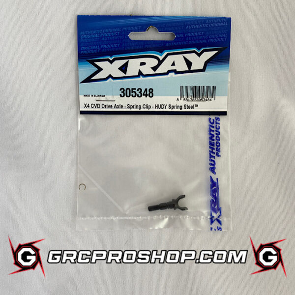 XRAY - XRA305348 - X4 CVD DRIVE AXLE - SPRING CLIP - HUDY SPRING STEEL