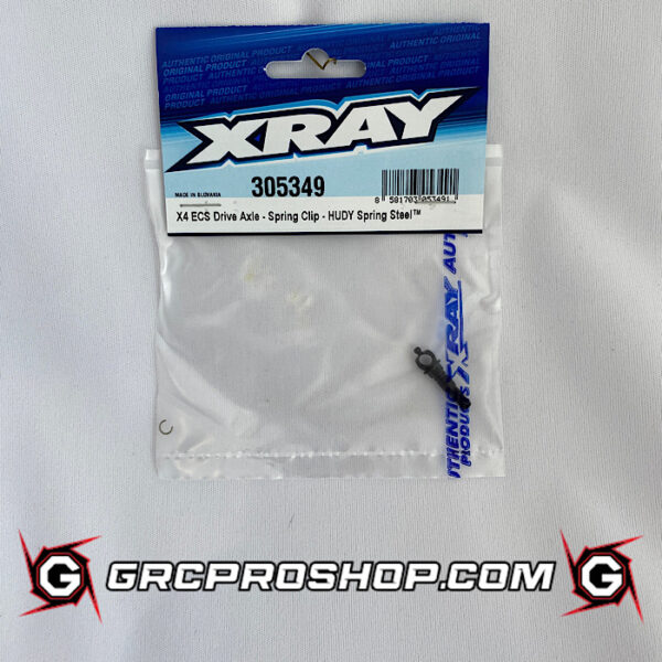 XRAY - XRA305349 - X4 ECS DRIVE AXLE - SPRING CLIP - HUDY SPRING STEEL