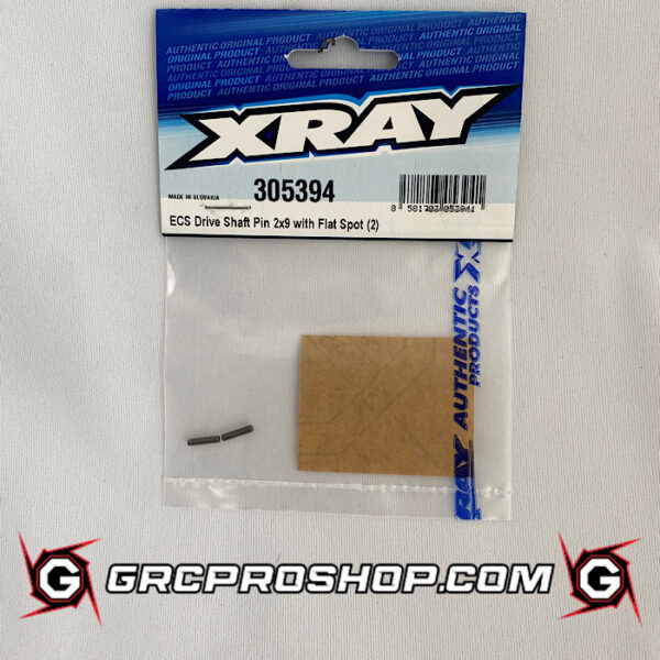 XRAY - XRA305394 - ECS DRIVE SHAFT PIN 2 x 9 WITH FLAT SPOT (2)
