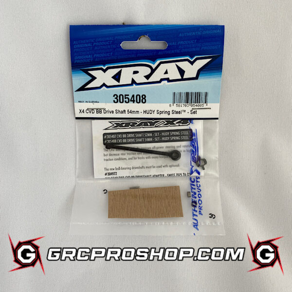 XRAY - XRA305408 - X4 CVD BB DRIVE SHAFT 54MM - HUDY SPRING STEEL - SET
