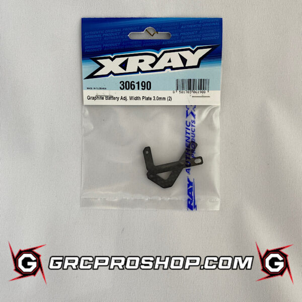 XRAY - XRA306190 - GRAPHITE BATTERY ADJ. WIDTH PLATE (2)