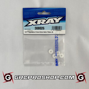 XRAY - XRA308026 - XLP PROGRESSIVE 2-HOLE 0.8MM DELRIN PISTON (4)