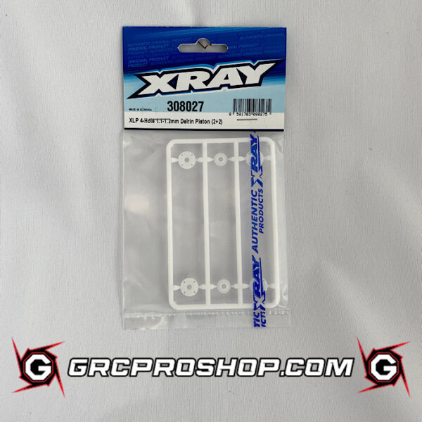XRAY - XRA308027 - XLP 4-HOLE 1.1-1.2MM DELRIN PISTON (2+2)