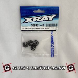 XRAY - XRA308031K - ALU XRAY SHOCK SPRING RETAINING COLLAR - BLACK (4)