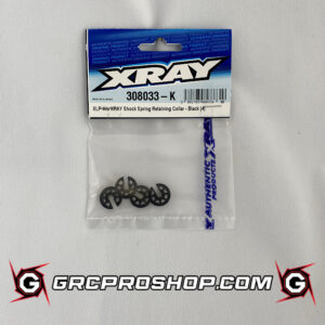 XRAY - XRA308033K - XLP ALU XRAY SHOCK SPRING RETAINING COLLAR - BLACK (4)
