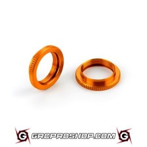 XRAY - XRA308044-O - ULP ALU SHOCK ADJUSTABLE NUT - V2 - ORANGE (2)