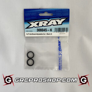 XRAY - XRA308045K - XLP ALU SHOCK ADJUSTABLE NUT - BLACK (2)
