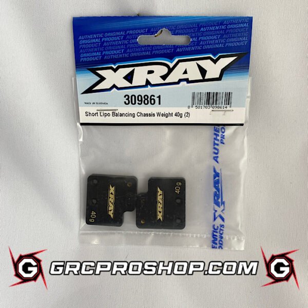 XRAY - XRA309861 - SHORT LiPo BALANCING CHASSIS WEIGHT 40G (2)