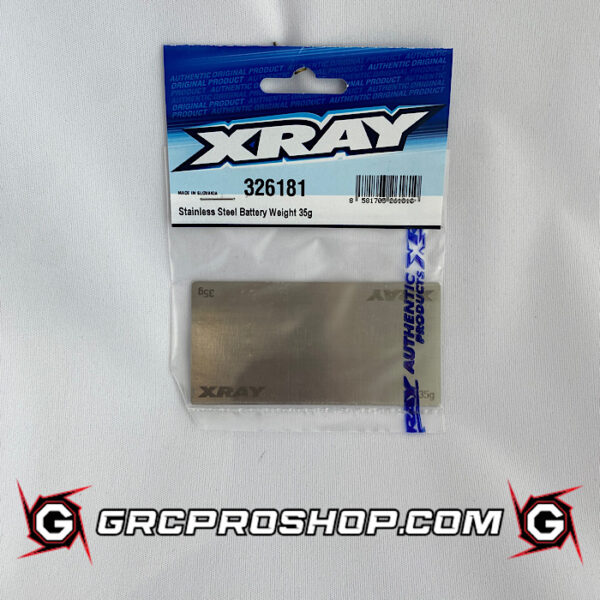 XRAY - XRA326181 - STAINLESS STEEL BATTERY WEIGHT 35G