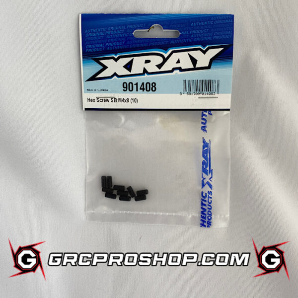 XRAY - XRA901408 - HEX SCREW SB M4x8  (10)