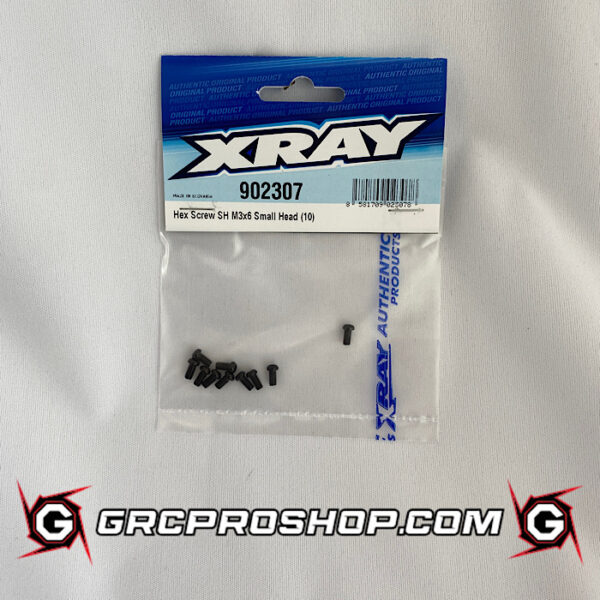 XRAY - XRA902307 - HEX SCREW SH M3x6 SMALL HEAD  (10)