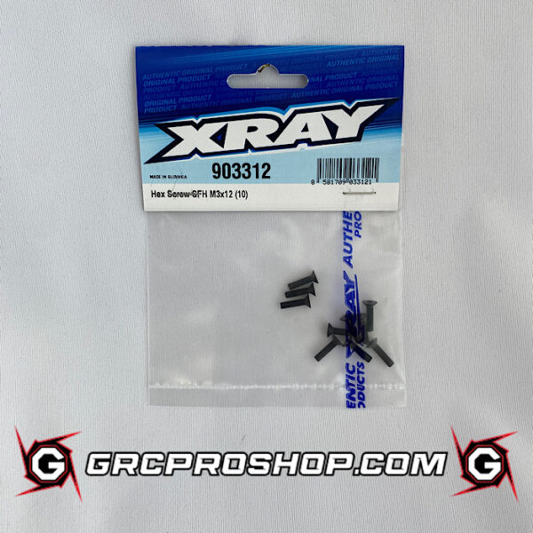 XRAY - XRA903312 - HEX SCREW SFH M3x12  (10)