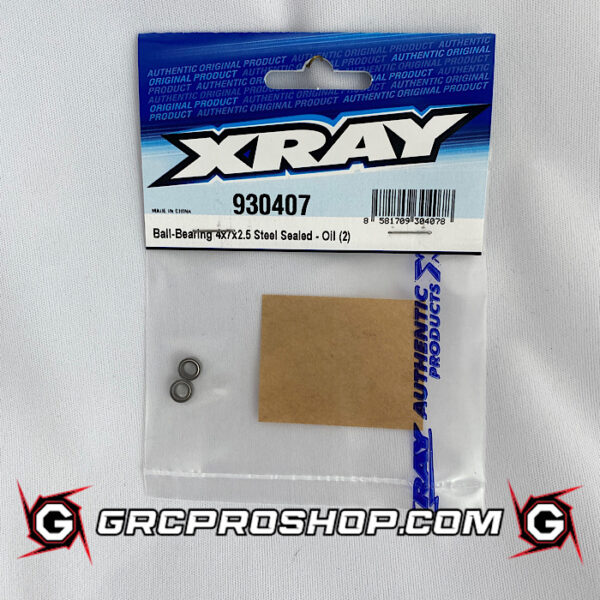 XRAY - XRA930407 - BALL-BEARING 4x7x2.5 STEEL SEALED - OIL (2)